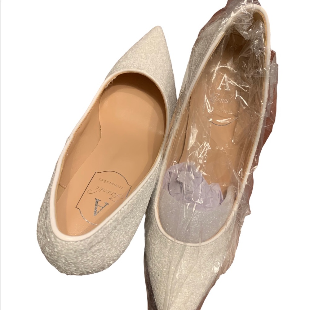 White Low Heel Dress Shoe